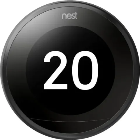 Google Nest Learning Thermostat - Slimme thermostaat - Zwart