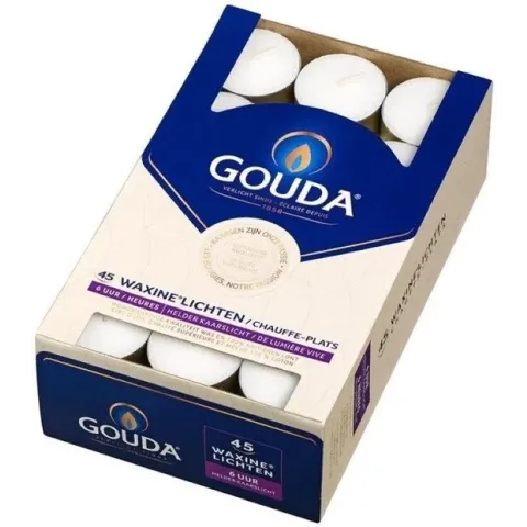 Gouda Waxinelicht wit 6 uur