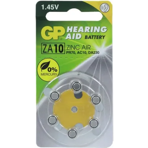 GP Batteries Hearing Aid ZA10 Single-use battery PR70 Zink-lucht 1,4 V