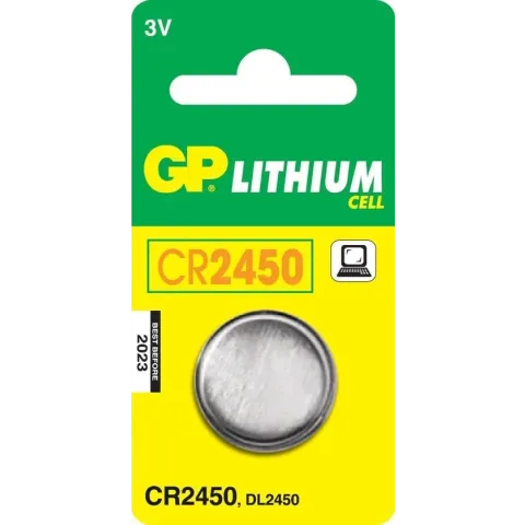 GP Batteries Lithium Cell CR2450 Lithium 3V