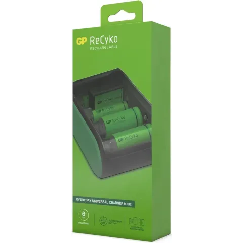 GP ReCyko universeel laadapp. AA/AAA/C/D/9V accu's     130B631