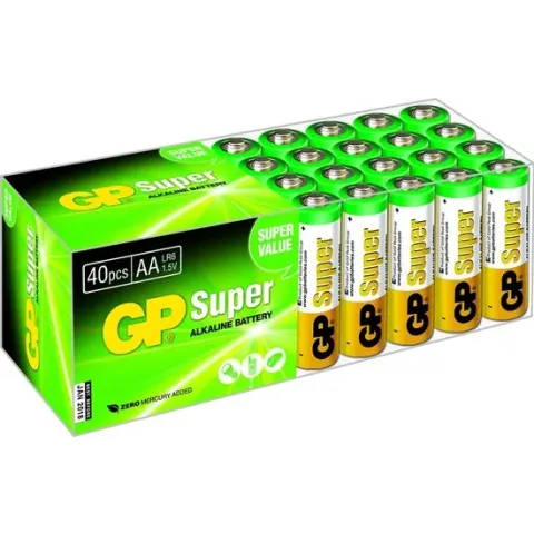 GP Super Alkaline AA Mignon penlite, multipack 40
