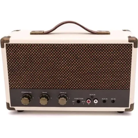 GPO Retro Speaker Retro Speaker Bleutooth - Crème