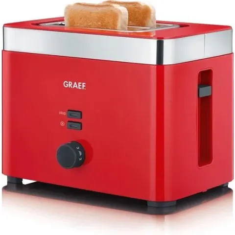 Graef TO 63 broodrooster 2 snede(n) Rood 888 W