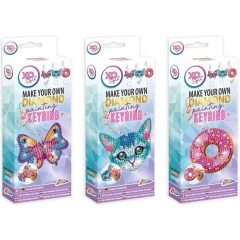 Grafix Diamond Painting sleutelhanger (1 stuk) assorti