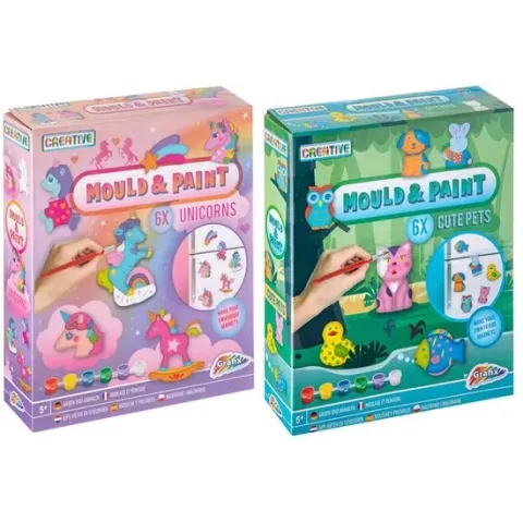 Grafix Giet en schilder Unicorn/cute pet (1 stuk) assorti