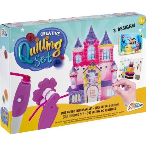 Grafix - Quilling knutselset - Papier Filigraan set - prinsessen paleis bouwen