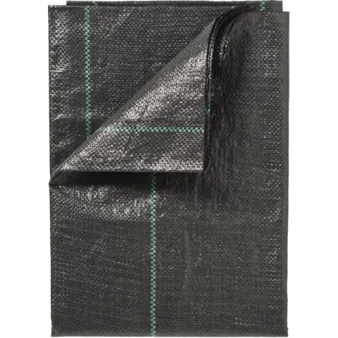 Gronddoek - Zwart - 5 x 4.20 mtr / 100 gr p/m²  met lijnen