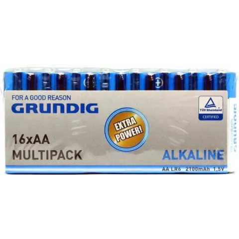 Grundig alkaline batterijen AA - 16 stuks - extra power