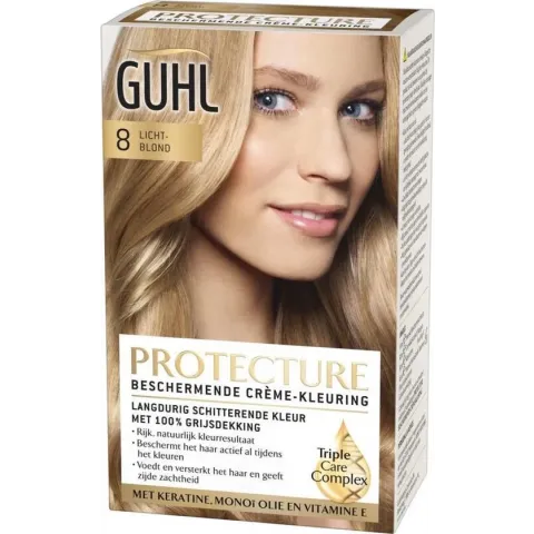 Guhl Beschermende - No. 8 Lichtblond - Crème-kleuring - Haarverf