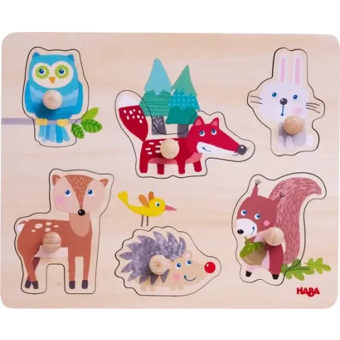 Haba puzzel [1 jaar +] inlegpuzzel Bosdieren