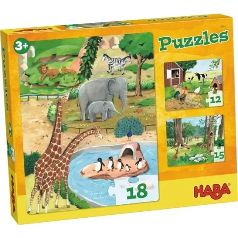 Haba Puzzels Peuterpuzzels Dieren