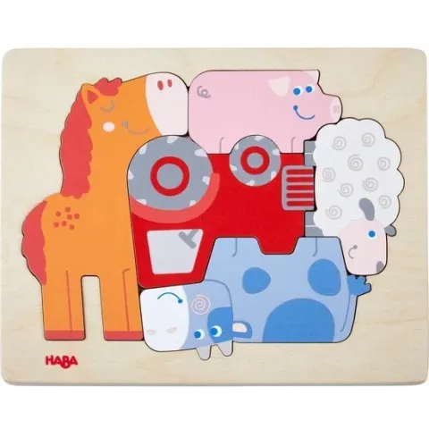 Haba Vormpuzzel Boerderij 22 X 17,5 Cm Junior Hout