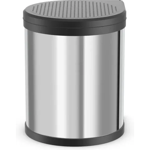 Hailo Compact-Box M Prullenbak - 15 l - Inbouwprullenbak - RVS