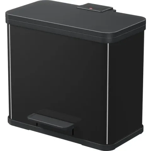 Hailo Öko Duo Plus L Prullenbak - 17L + 9L - Zwart