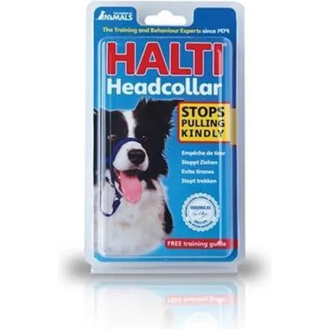 Halti anti-trek halsband nr. 5 - Zwart -bv voor bloedhond, mastiff of st.bernard - 1 st