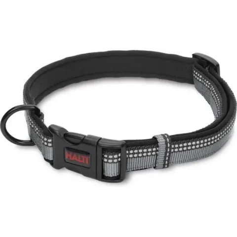 Halti halsband reflecterend zwart L - 45-60 cm