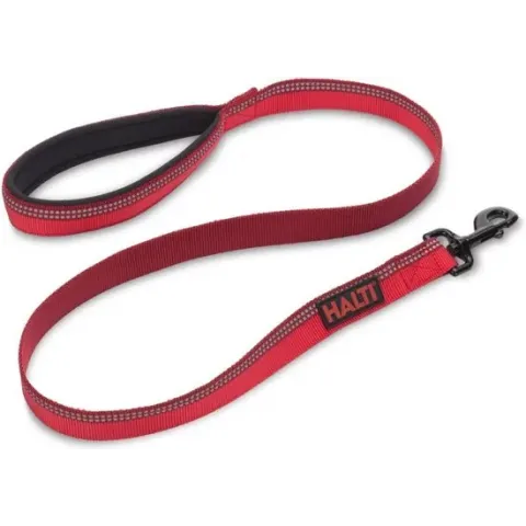 Halti lijn reflecterend rood L - 120 x 2,5 cm