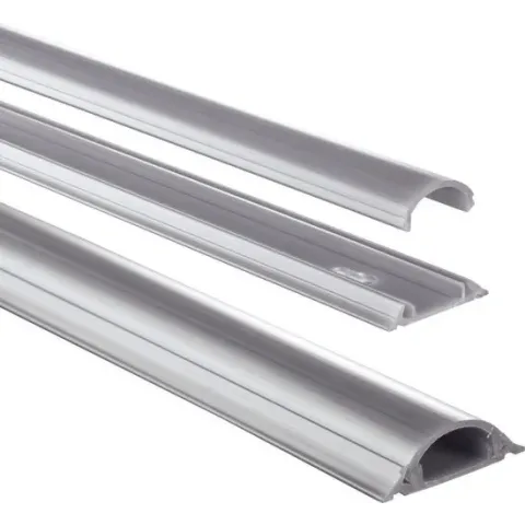 Hama Cable Duct, semicircular, 100/9 cm, silver
