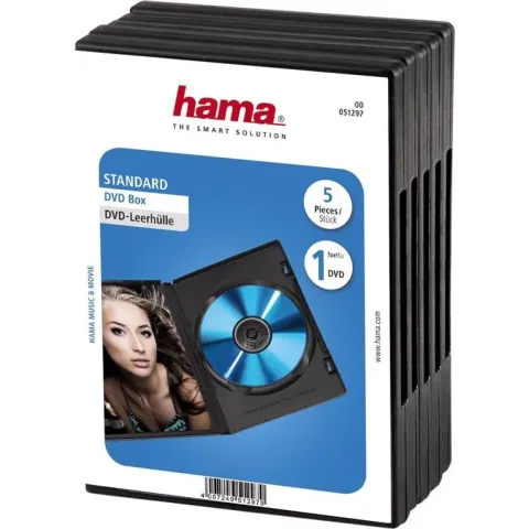 Hama Dvd Doos - 5 stuks / Zwart