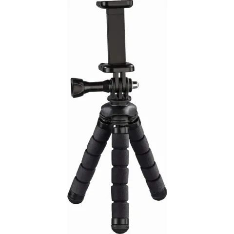 Hama Ministatief "Flex" voor smartphone en GoPro, 14 cm, zwart