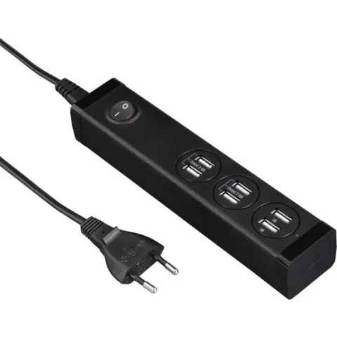 Hama USB-oplaadstation, 6-voudig, voor tablets en smartphones