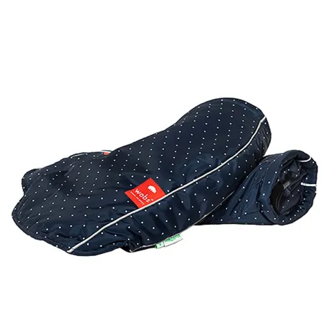 handmoffen handwarmers Polka Dots Navy