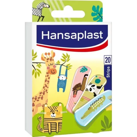 Hansaplast kinder pleisters met dieren 20 stuks inclusief unicorn sleutelhanger