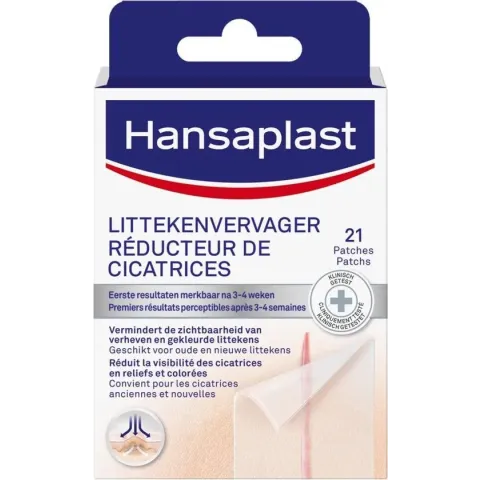 Hansaplast Littekenvervager - Vermindert Zichtbaarheid van Littekens - 21 stuks