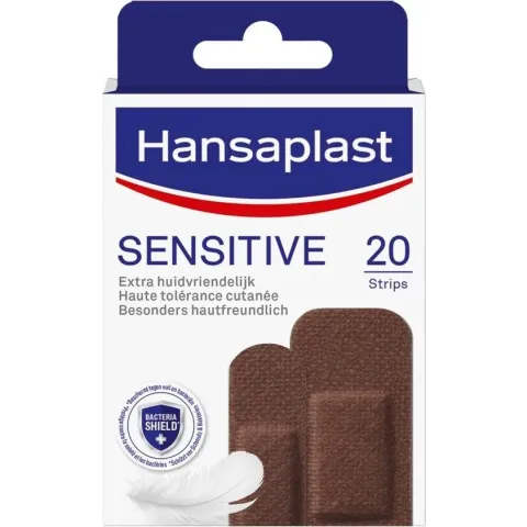 Hansaplast Sensitive Pleister Dark 20 stuks