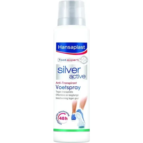 Hansaplast Silver Active Voetspray Anti - Transpiratie - 150 ml