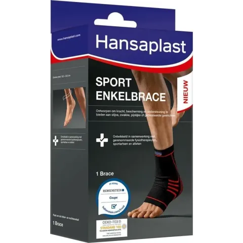 Hansaplast Sport Enkelbrace - One Size - Linker- of Rechtervoet - 1 Brace
