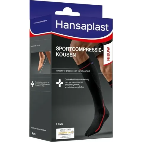 Hansaplast Sportcompressiekousen - One Size - 1 paar
