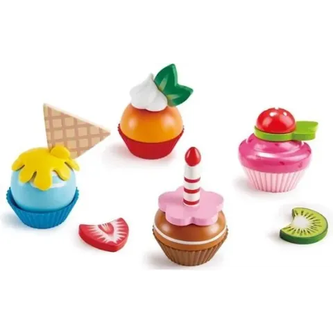 Hape Cupcakes Speelgoedeten 18-delig