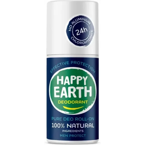Happy Earth Pure Deodorant Roll-On Men Protect 75 ml