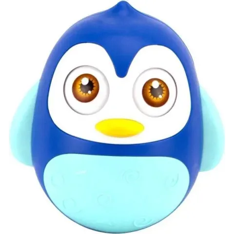 Happy World Pinguïn Tuimelaar + Geluid Blauw