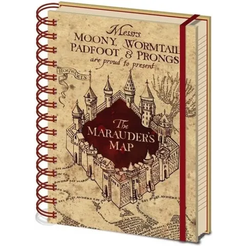 Harry Potter Marauders Map Notebook (Beige)