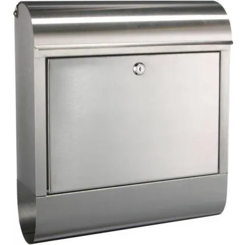 Haushalt Brievenbus Van RVS - Met Krantencompartiment - 38 x 12 x 42,5 cm