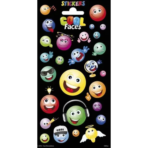 Haza Original Stickervel Cool Faces 20 X 10 Cm