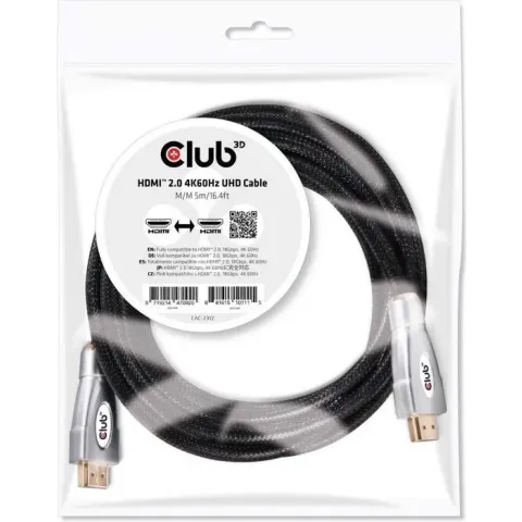 HDMI 2.0 4K60Hz UHD cable 5m/16.4ft