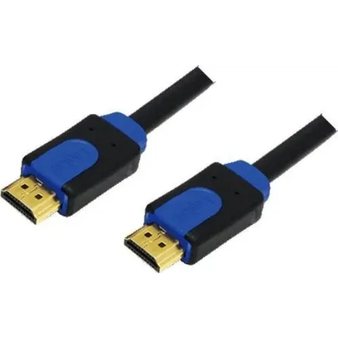 HDMI-Kabel LogiLink Ethernet A - A St/St 2.00m Gold