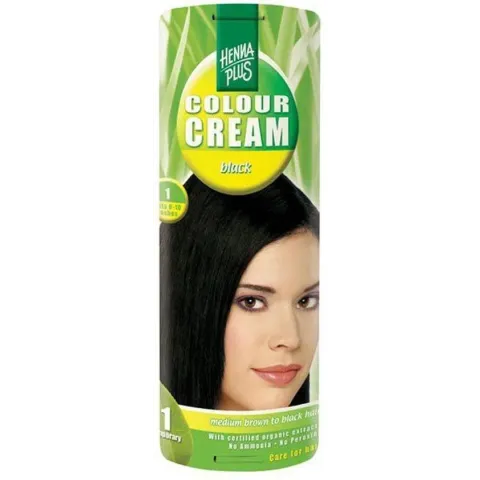 Hennaplus Colour Cream 1 Black - Haarverf