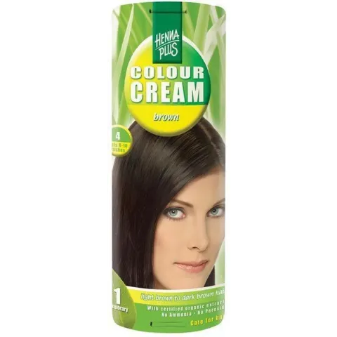 Hennaplus Colour Cream 4 Brown - Haarverf