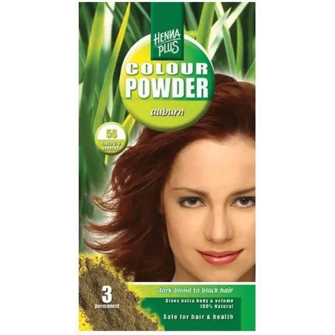 Hennaplus Coloured Poeder - Auburn 56 - Haarverf