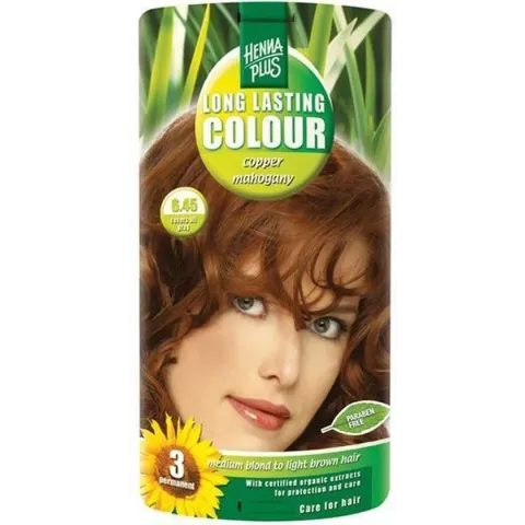 Hennaplus Long Lasting Colour 6.45 Copper Mahogany - Haarverf
