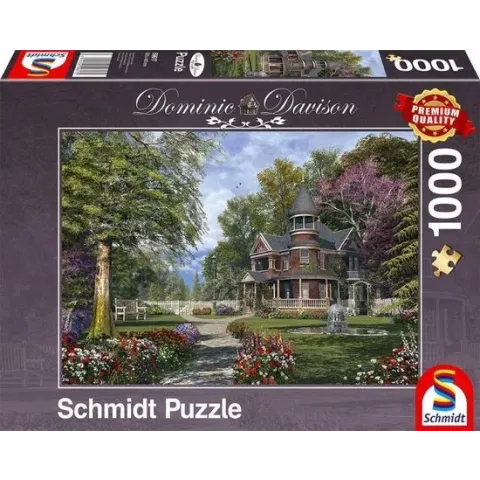 Herenhuis met toren, 1000 stukjes Puzzel