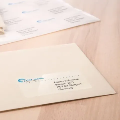 HERMA 8017 printeretiket Transparant Zelfklevend printerlabel