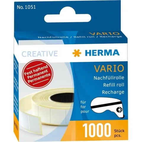 HERMA Vario NachfÃ¼llrolle fest haftend 1000 KlebestÃ¼cke