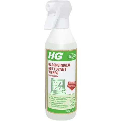HG ECO glasreiniger De ultieme glasreiniger voor een glanzend en streeploos resultaat