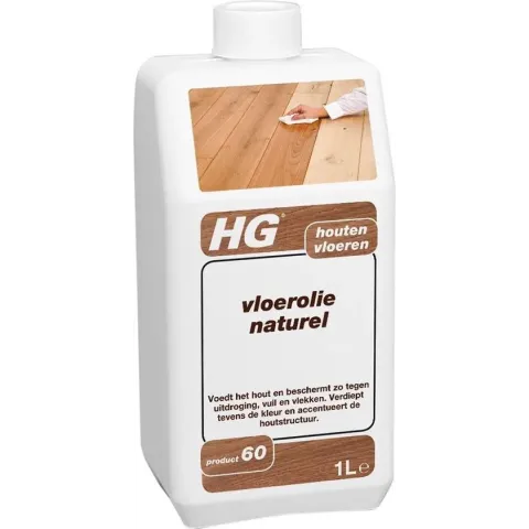 HG hout vloerolie - 1L - voedt en beschermt